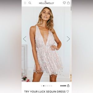Hello Molly “Try Your Luck Sequin Dress” BRAND NEW